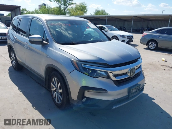 2020 Honda Pilot EX-L with VIN 5FNYF5H46LB004744, listed as a IAAI auction lot 42095298 with 76,159 mi miles and . Bid and sale history available at DreamBid. Image 1.