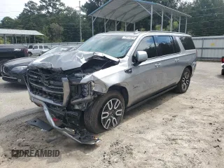 2023 GMC Yukon XL AT4 with VIN 1GKS2HKL8PR442320, listed as a Copart auction lot 73411524 with 20,984 mi miles and Salvage Title. Bid and sale history available at carsss.com. Image 1.