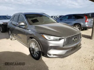 2022 Infiniti QX50 LUXE with VIN 3PCAJ5BA2NF118208, listed as a Copart auction lot 38214143 with 5,529 mi miles. Bid and sale history available at carsss.com. Image 4.