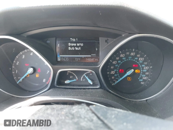 2012 Ford Focus SEL with VIN 1FAHP3H29CL151658, listed as a IAAI auction lot 42060139 with 149,547 mi miles and . Bid and sale history available at carsss.com. Image 7.