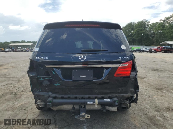 2015 Mercedes-Benz GL-Class GL 450 with VIN 4JGDF6EE9FA612607, listed as a Copart auction lot 58969753 with 108,141 mi miles. Bid and sale history available at carsss.com. Image 6.
