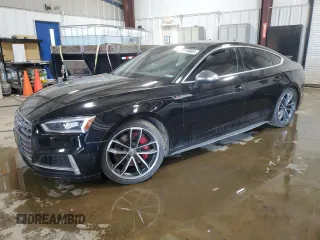 2018 Audi S5 Sportback Premium Plus z VIN WAUB4CF57JA062151, wystawiony jako Copart lot #49119845 z przebiegiem 62 934 mil mil oraz Tytuł czysty. Historia ofert i sprzedaży dostępna na DreamBid. Obrazek 1.