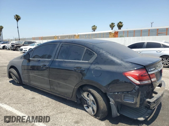 2013 Honda Civic LX z VIN 19XFB2F56DE243926, wystawiony jako Copart lot #59379185 z przebiegiem 155 333 mil mil oraz Szkoda całkowita • Salvage title. Historia ofert i sprzedaży dostępna na DreamBid. Obrazek 2.