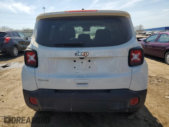 2023 Jeep Renegade Latitude with VIN ZACNJDB19PPP68772, listed as a Copart auction lot 54206465 with 22,346 mi miles and Non Repairable. Bid and sale history available at carsss.com. Image 6.