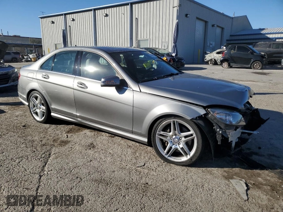 2011 Mercedes-Benz C 350 Sport with VIN WDDGF5GB1BR168865, listed as a Copart auction lot 42651305 with 54,528 mi miles and Salvage title. Bid and sale history available at DreamBid. Image 4.