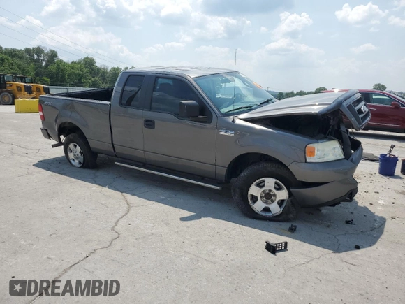 2008 Ford F-150 STX with VIN 1FTRX14W88FB22993, listed as a Copart auction lot 59531365 with 248,580 mi miles and Salvage title. Bid and sale history available at DreamBid. Image 4.