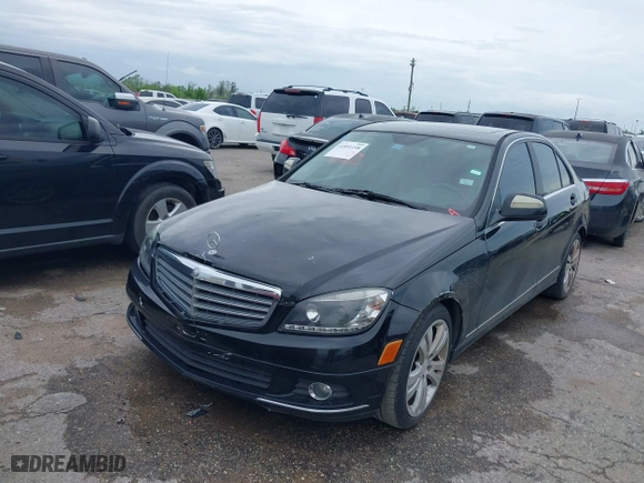 2009 Mercedes-Benz C-Class 3.0L Sport with VIN WDDGF54X29R047918, listed as a IAAI auction lot 41891198 with 1 mi miles. Bid and sale history available at carsss.com. Image 2.