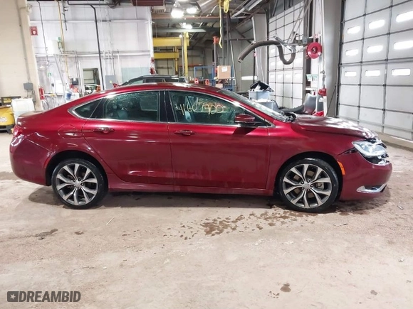 2016 Chrysler 200 C with VIN 1C3CCCCB1GN110009, listed as a IAAI auction lot 41607900 with NaN miles. Bid and sale history available at carsss.com. Image 13.