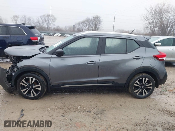 2019 Nissan Kicks S with VIN 3N1CP5CU0KL516193, listed as a IAAI auction lot 41474237 with 50,357 mi miles and . Bid and sale history available at carsss.com. Image 15.