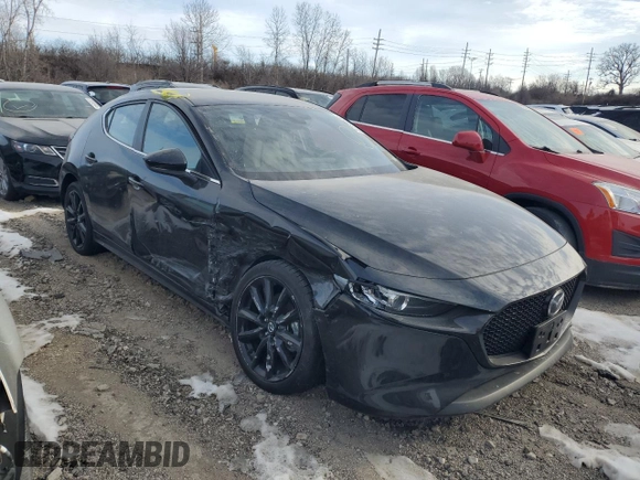 2020 Mazda Mazda3 Hatchback with VIN JM1BPALM0L1172973, listed as a Copart auction lot 87398124 with 21,295 mi miles and Salvage Title. Bid and sale history available at carsss.com. Image 4.