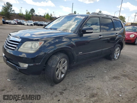 2009 Kia Borrego EX with VIN KNDJJ742395036528, listed as a Copart auction lot 52916315 with 203,320 mi miles and Clean Title. Bid and sale history available at DreamBid. Image 1.