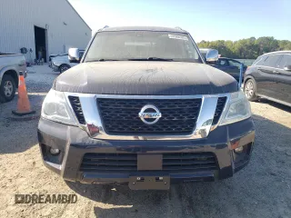 2017 Nissan Armada SV with VIN JN8AY2ND3H9002700, listed as a Copart auction lot 49588585 with 113,852 mi miles and Salvage Title. Bid and sale history available at carsss.com. Image 5.
