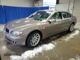 2007 BMW 7 Series 750Li with VIN WBAHN83587DT76391, listed as a Copart auction lot 44935055 with 0 mi miles and Salvage Title. Bid and sale history available at carsss.com. Image 1.