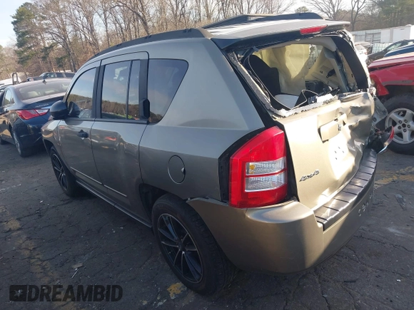 2008 Jeep Compass Sport with VIN 1J8FF47W08D705923, listed as a IAAI auction lot 41749761 with 179,848 mi miles and . Bid and sale history available at DreamBid. Image 3.