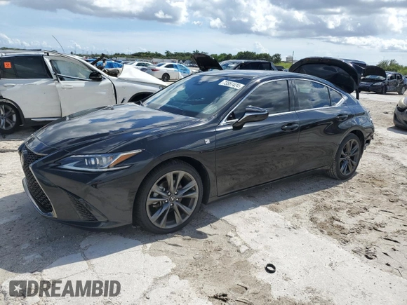 2021 Lexus ES with VIN 58AGZ1B18MU109373, listed as a Copart auction lot 73587424 with 64,768 mi miles and Salvage Title. Bid and sale history available at carsss.com. Image 1.