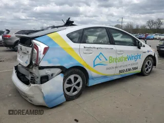 2013 Toyota Prius One with VIN JTDKN3DU5D5685887, listed as a Copart auction lot 48955345 with 227,695 mi miles and Salvage Title. Bid and sale history available at carsss.com. Image 3.