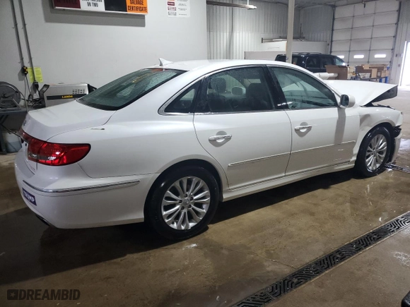 2011 Hyundai Azera GLS with VIN KMHFC4DD5BA540037, listed as a Copart auction lot 49043925 with 94,638 mi miles and Salvage Title. Bid and sale history available at carsss.com. Image 3.