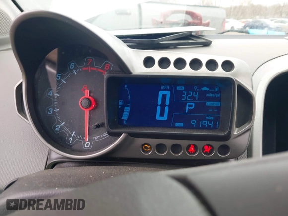 2015 Chevrolet Sonic LT with VIN 1G1JC5SH5F4212883, listed as a IAAI auction lot 41877786 with 91,941 mi miles and . Bid and sale history available at DreamBid. Image 7.