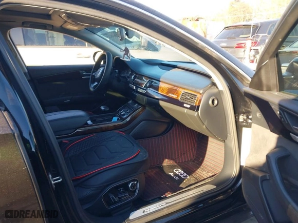 2017 Audi A8 L with VIN WAU44AFD4HN012783, listed as a IAAI auction lot 41303322 with 90,879 mi miles. Bid and sale history available at carsss.com. Image 5.