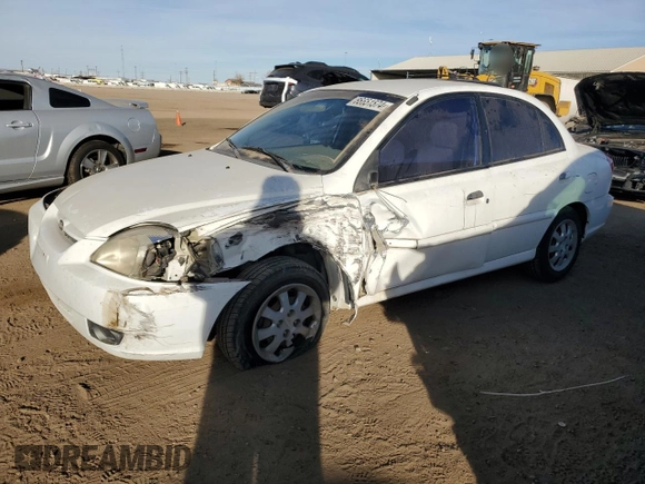 2003 Kia Rio with VIN KNADC125336223641, listed as a Copart auction lot 86651574 with 181,671 mi miles and Salvage Title. Bid and sale history available at carsss.com. Image 1.