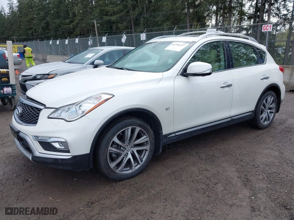 2017 Infiniti QX50 with VIN JN1BJ0RR0HM409520, listed as a IAAI auction lot 41998247 with 65,648 mi miles. Bid and sale history available at carsss.com. Image 21.