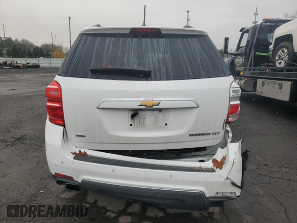 2016 Chevrolet Equinox LTZ with VIN 2GNFLGE32G6176781, listed as a Copart auction lot 82591504 with 61,731 mi miles and Salvage Title. Bid and sale history available at carsss.com. Image 6.