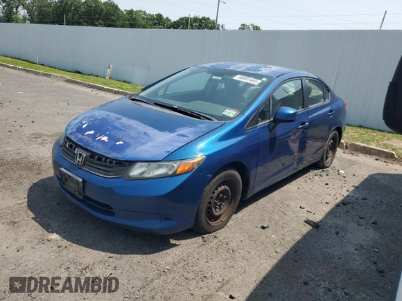 2012 Honda Civic LX с VIN 2HGFB2F51CH515058, выставлен на аукционе Copart как лот 60691465 с пробегом 6 009 миль миль и Чистый • Clean title. История ставок и продаж доступна на DreamBid. Изображение 1.