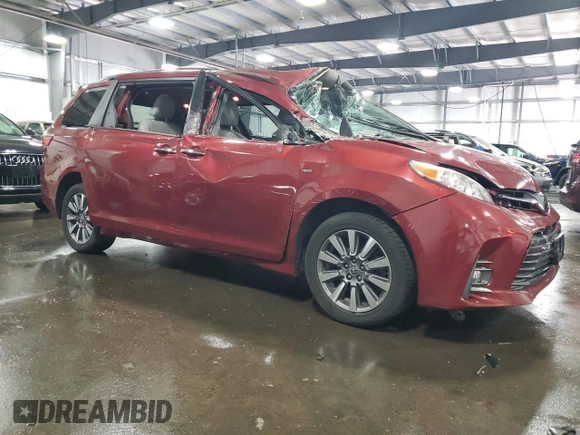 2020 Toyota Sienna XLE z VIN 5TDDZ3DC0LS249557, wystawiony jako Copart lot #56172865 z przebiegiem 79 667 mil mil oraz Szkoda całkowita • Salvage title. Historia ofert i sprzedaży dostępna na DreamBid. Obrazek 4.