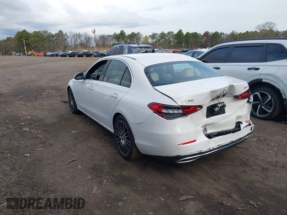 2023 Mercedes-Benz C 300 with VIN W1KAF4HB0PR099804, listed as a IAAI auction lot 42030429 with 35,588 mi miles and . Bid and sale history available at DreamBid. Image 3.