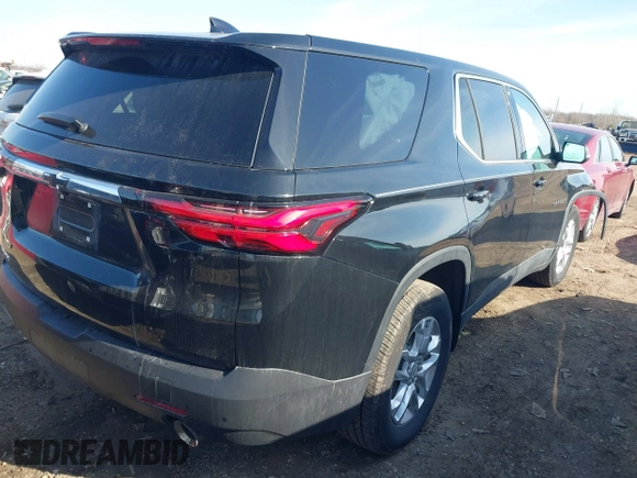 2023 Chevrolet Traverse LS with VIN 1GNERFKW2PJ320318, listed as a IAAI auction lot 41768200 with 12,811 mi miles. Bid and sale history available at carsss.com. Image 4.