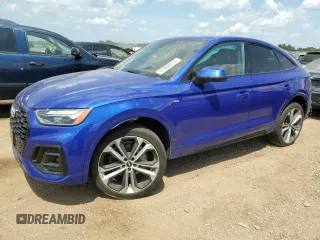 2022 Audi Q5 Sportback S line Premium Plus with VIN WA15AAFY2N2015563, listed as a Copart auction lot 61408015 with 43,561 mi miles and Salvage title. Bid and sale history available at DreamBid. Image 1.
