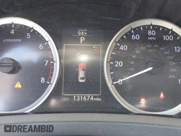 2014 Lexus IS 250 with VIN JTHBF1D22E5017576, listed as a IAAI auction lot 42131644 with 131,674 mi miles. Bid and sale history available at carsss.com. Image 15.