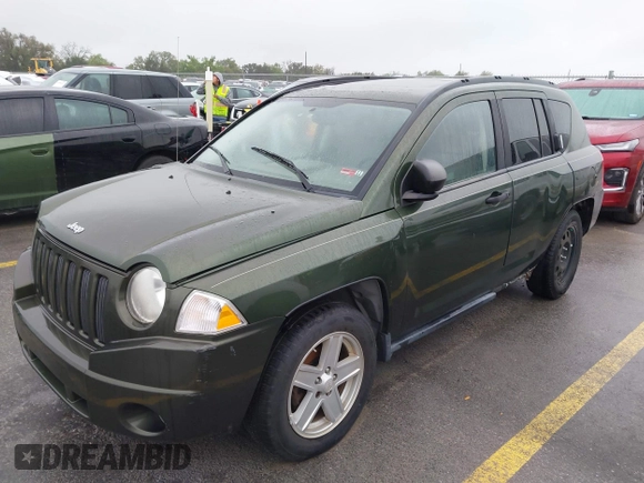 2007 Jeep Compass Sport with VIN 1J8FF47W07D158313, listed as a IAAI auction lot 41913422 with 170,286 mi miles. Bid and sale history available at carsss.com. Image 2.