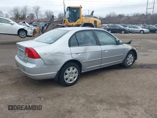 2001 Honda Civic EX with VIN 2HGES26781H563697, listed as a IAAI auction lot 41716852 with Not Provided miles. Bid and sale history available at carsss.com. Image 4.