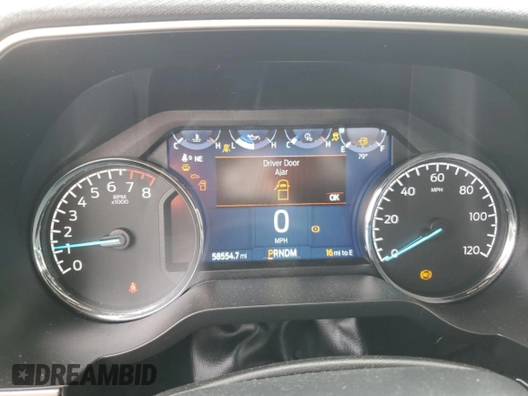 2023 Ford F-150 XL with VIN 1FTEW1C59PFC27499, listed as a Copart auction lot 54453255 with 58,554 mi miles and Salvage title. Bid and sale history available at DreamBid. Image 9.