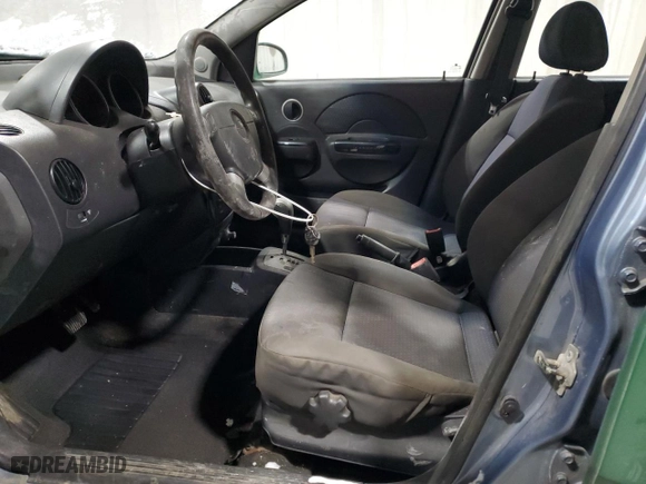 2008 Chevrolet Aveo LS with VIN KL1TD66648B074786, listed as a Copart auction lot 41796935 with 0 mi miles and Salvage Title. Bid and sale history available at carsss.com. Image 7.