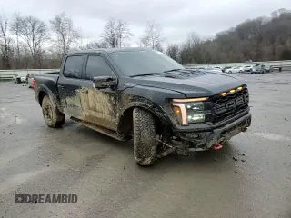 2024 Ford F-150 Raptor with VIN 1FTFW1RJ3RFB30519, listed as a Copart auction lot 45009115 with 15,151 mi miles and Salvage Title. Bid and sale history available at DreamBid. Image 11.
