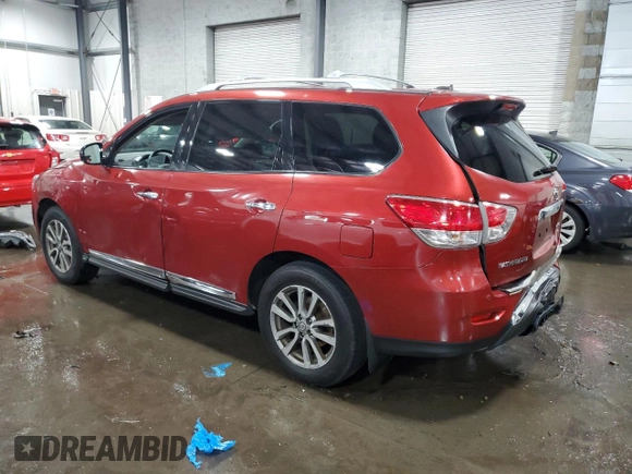 2013 Nissan Pathfinder SL with VIN 5N1AR2MM5DC683266, listed as a Copart auction lot 60233405 with 161,606 mi miles and Salvage title. Bid and sale history available at DreamBid. Image 2.