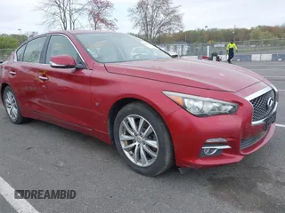 2014 Infiniti Q50 Sport with VIN JN1BV7AR1EM701939, listed as a IAAI auction lot 42051058 with 142,258 mi miles and . Bid and sale history available at DreamBid. Image 1.
