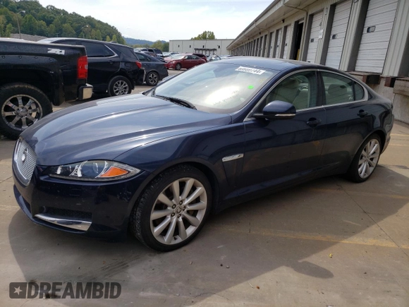 2013 Jaguar XF V6 SC with VIN SAJWJ0EF7D8S85423, listed as a Copart auction lot 69990744 with 83,313 mi miles and Salvage Title. Bid and sale history available at carsss.com. Image 1.