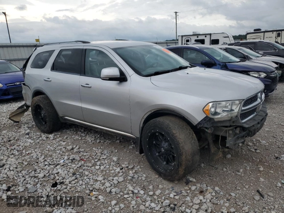 2013 Dodge Durango Crew with VIN 1C4RDJDG3DC613520, listed as a Copart auction lot 62261605 with Not provided miles and Salvage title. Bid and sale history available at DreamBid. Image 4.