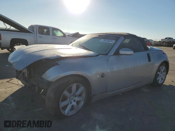 2005 Nissan 350Z Touring with VIN JN1AZ36A55M753747, listed as a Copart auction lot 79503024 with Not provided miles and Salvage title. Bid and sale history available at DreamBid. Image 1.