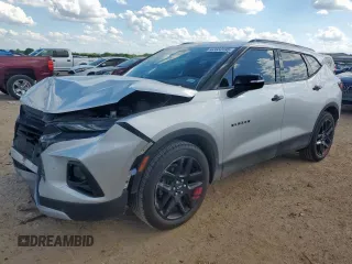2020 Chevrolet Blazer LT z VIN 3GNKBCRS9LS654623, wystawiony jako Copart lot #62659195 z przebiegiem 41 682 mil mil oraz Szkoda całkowita • Salvage title. Historia ofert i sprzedaży dostępna na DreamBid. Obrazek 1.