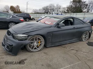 2018 BMW M4 with VIN WBS4Y9C50JAA85581, listed as a Copart auction lot 82790204 with 0 mi miles and Salvage Title. Bid and sale history available at carsss.com. Image 1.