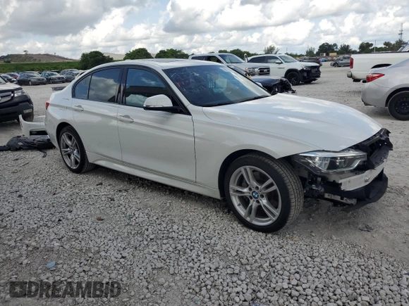 2018 BMW 3 Series 330i xDrive with VIN WBA8D9G59JNU69800, listed as a Copart auction lot 59544345 with 90,645 mi miles and Salvage title. Bid and sale history available at DreamBid. Image 4.