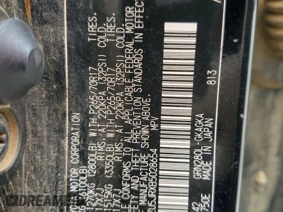 2011 Toyota 4Runner SR5 z VIN JTEZU5JRXB5028654, wystawiony jako Copart lot #54906235 z przebiegiem 164 438 mil mil oraz Szkoda całkowita • Salvage title. Historia ofert i sprzedaży dostępna na DreamBid. Obrazek 13.