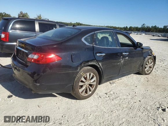 2012 Infiniti M37 with VIN JN1BY1AR3CM393352, listed as a Copart auction lot 76576554 with 228,800 mi miles and Salvage Title. Bid and sale history available at carsss.com. Image 3.