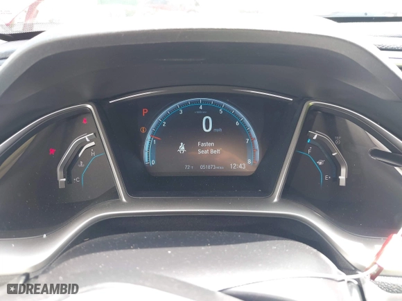2016 Honda Civic Sedan EX with VIN 2HGFC2F72GH548171, listed as a IAAI auction lot 42048441 with 51,873 mi miles. Bid and sale history available at carsss.com. Image 7.