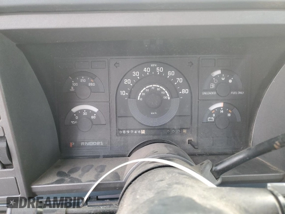 1989 GMC Sierra 1500 with VIN 2GTEK14K1K1505120, listed as a Copart auction lot 75048144 with 89,746 mi miles and Salvage Title. Bid and sale history available at DreamBid. Image 9.
