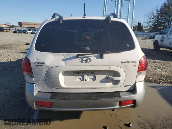 2005 Hyundai Santa Fe GLS with VIN KM8SC73DX5U916249, listed as a Copart auction lot 48339345 with 141,143 mi miles and Salvage Title. Bid and sale history available at carsss.com. Image 6.